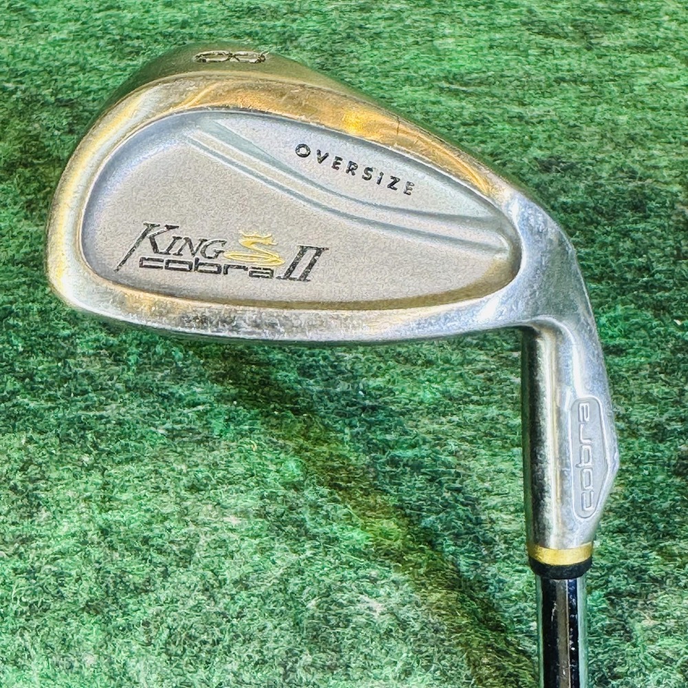 Cobra King Cobra II Oversize 8 Iron Mens RH 37.5 In Stiff Steel Silver Golf Club